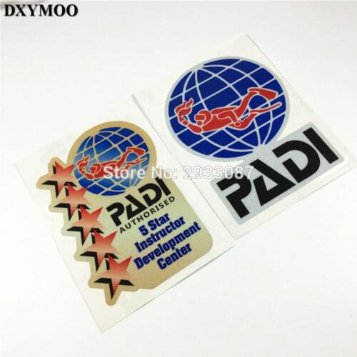 3 Sizes Reflective Car Sticker SCUBE DIVE Fish Tank Vinyl Tape for 5 Star PADI