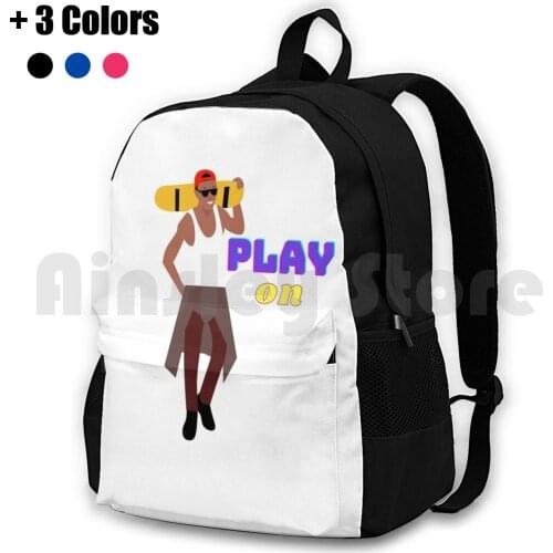Skateboard For You Outdoor Hiking Backpack Waterproof Camping Travel Sports Do Play Go Sports Sports Do Play Go Sport Do Play
