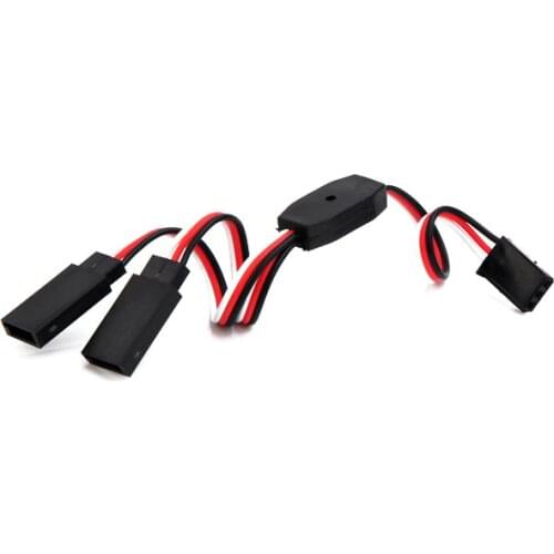 Y Type Servo Extension Cable 15CM 30CM For AMASS FUTABA Plug