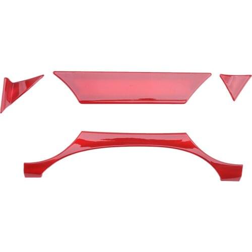 Dashboard Instrument Box Odometer Tachometer Cover Trim Frame Car Red ABS Fit For Ford Mustang 2015 2016 2017 2018 2019 2020
