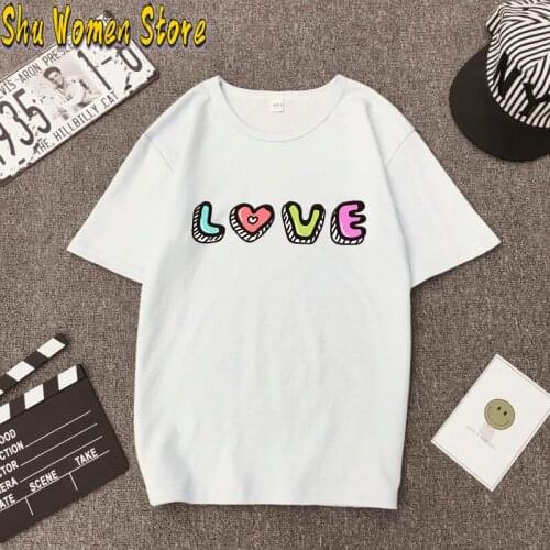 2021 Womens Harajuku Kawaii O-neck Fashion T-Shirt Kawaii Japanese Anime Cartoon Lovely Loose Short-sleeved T-shirt