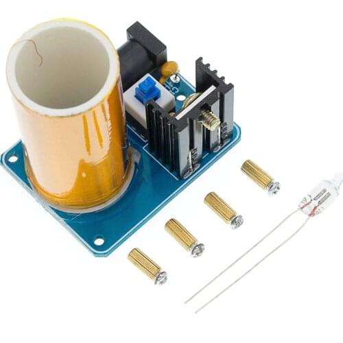 1PCS BD243 Mini Tesla Coil Kit Magic Props DIY Parts Empty Lights Technology Diy Electronics BD243C