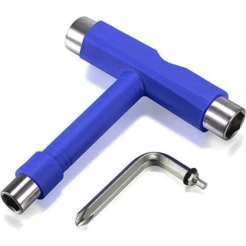 10x11cm Professional All-in-one T-type Skate Tool Screwdriver Socket Multi-functional Skateboard Adjusting T-tool