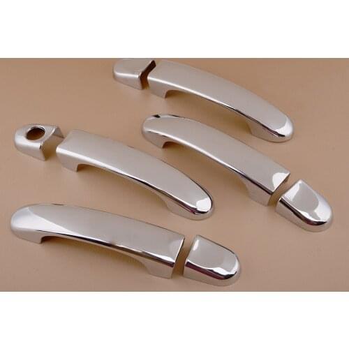 8Pcs/Set Chrome ABS Door Handle Cover Trim Cap Protector fit for VW Transporter T5 Touran