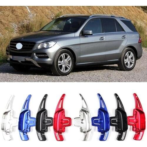 Savanini Alloy Add-On Steering Wheel DSG Paddle Shifters Extension For Mercedes Benz ML350 ML500 ML550 2012-2015