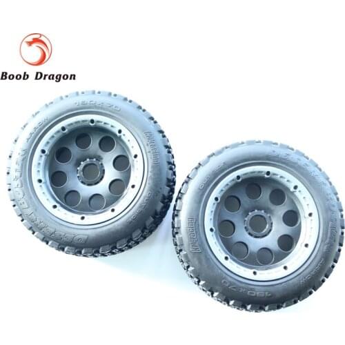 FVITEU T1000 Buster wheel tire tyre set(rear) for HPI BAJA 5T Parts Rovan King Motor