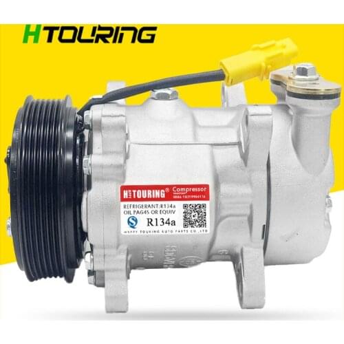 For Peugeot 206 307 A/C COMPRESSOR SD6V12 for Citroen BERLINGO XSARA C2 C3 98-03 9646273380 9646273880 6453LH 6453KS 9646273380