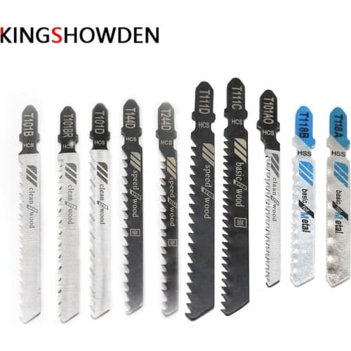 Saw Blades T-Shank Jigsaw Blades Assorted Blades for Wood Plastic Metal Cutting Saw Blades Made with HCS