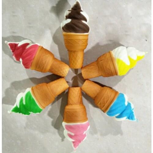 New Soft Jumbo Ice cream Squishy Cellphone Kawaii Charms Straps Gifts Cool Lanyards for Keys Multi-function
