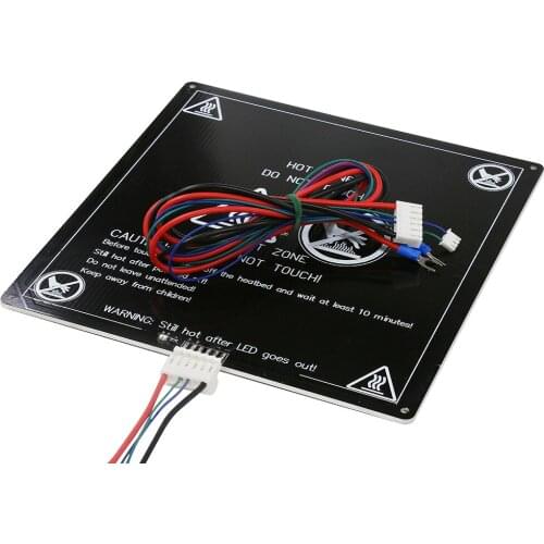 Anet A6 A8 E10 E12 E16 12/24V heatbed 220*220/300*300*3mm Aluminum MK3 Heated Bed for RepRap i3 Mega S 3d printer hotbed parts