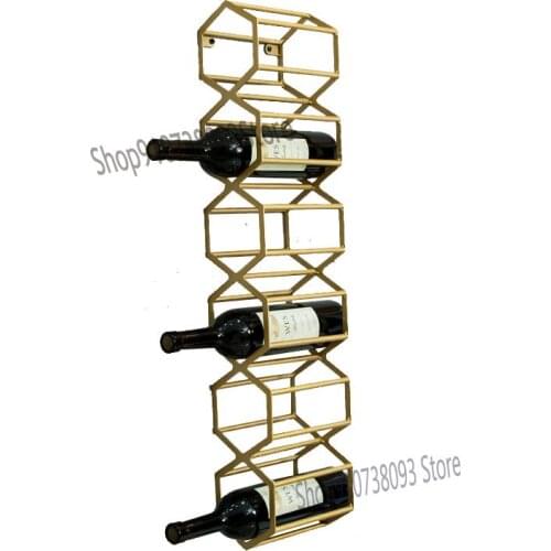 Nordic wall hanging wine cabinet wine rack wall creative home living room restaurant hotel simple wine shelf wine cabinet decora