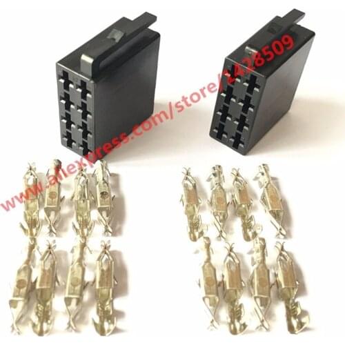10 Sets Universal Car Radio ISO Connector Female 10487 Car Radio Connector Adaptor Plug Use For Wire Harness