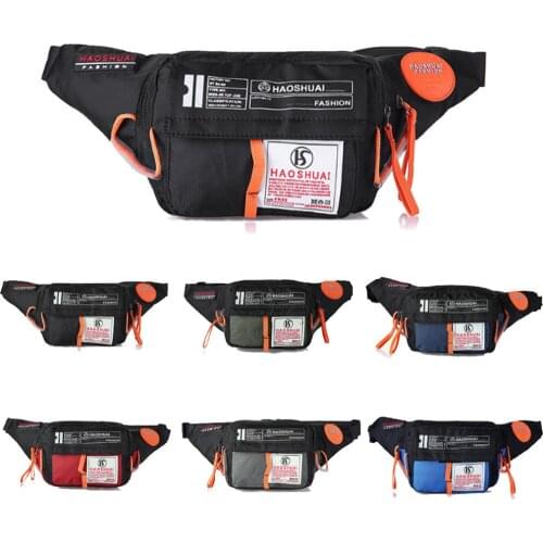 Men Waterproof Nylon Sling Chest Fanny Pack Waist Bag Hip Bum Belt Messenger Shoulder Pouch Purse