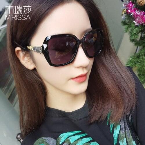 Polarized Sunglasses Women Square Oversized Female Glasses Driving Vintage Sun Glasses for Woman Rhinestone Brand Designer Uv400