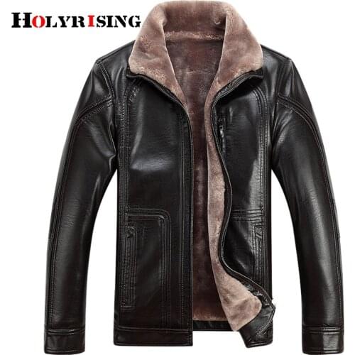 Winter Mens Leather Jacket Mens Thicken Jacket Jaqueta De Couro Masculina Retro Vintage Leisure Mens Leather M-4XL 19466