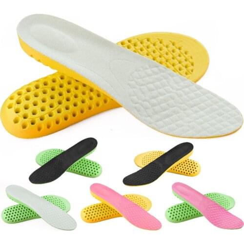 1 Pair Shock Absorbing Shoe Insoles Deodorant Breathable Honeycomb Sneaker Inserts Sports Memory Foam Shoe Insole Unisex