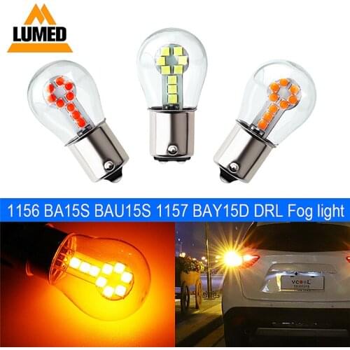 100pcs 1156 P21W BA15S 1157 BAY15D 18 BAU15S LED 3030 Filament Chip Car Brake Lights Auto Reverse Bulb Parking Lamp