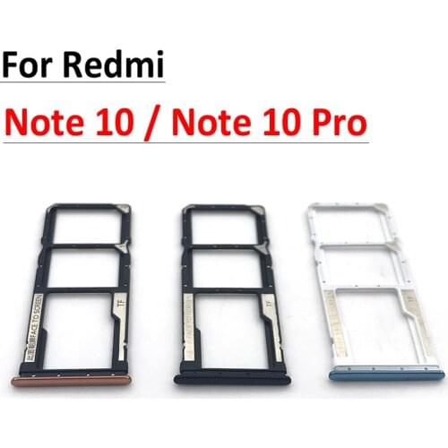 50Pcs/Lot, New For Redmi Note 10 / Note 10 Pro SIM Card Holder Tray Slot Holder Adapter Socket
