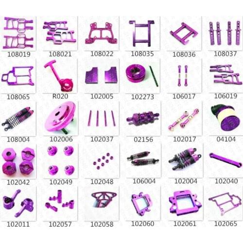 HSP Baja Upgrade Parts Acessories Spare Aluminum Alloy For Himoto Metal 1/10 4WD RC Model Car On/Off /Road Buggy Monster Truck