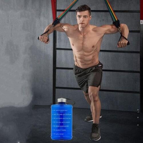 Custom logo fitness 2.2L motivational water bottles plastic Gym large camp portable half gallon sport water bottle 2200ml