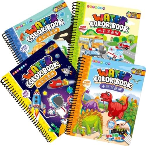 Childrens Watercolor Painting Album Painting Toys Can Be Washed Repeatedly Painted Painting Album Educational Toys For Children