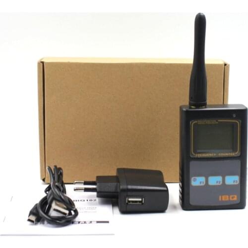 IBQ101 Mini Handhold Frequency Meter LCD Display Frequency Counter for Two Way Radio Transceiver GSM 50 MHz-2.6 GHz IBQ-101