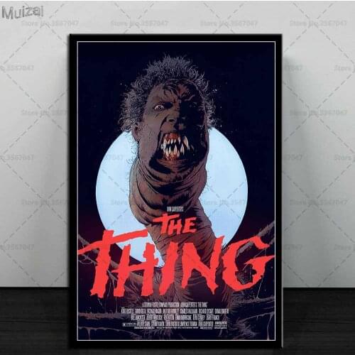 John Carpenter The Thing Poster Horror Movie Canvas Painting Posters and Prints Wall Art Picture for Living Room Home Decor
