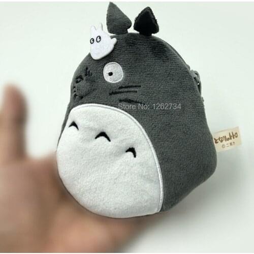 My Neighbor Totoro 10X11CM Coin Purse With Key Chain Bag Plush Doll Figure PCXB