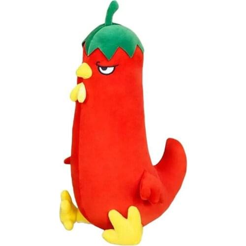Creative Kawaii Vegetable Cabbage Chili Chicken Toy Funny Stuffed Plush Interactive Animal Doll Kids Hugging Sleeping Pillow