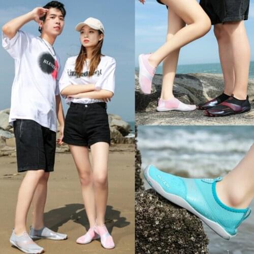 Aqua shoes upstream swimming beach diving snorkeling wading shoes non-slip anti-cutting barefoot fitness shoes sneakers men