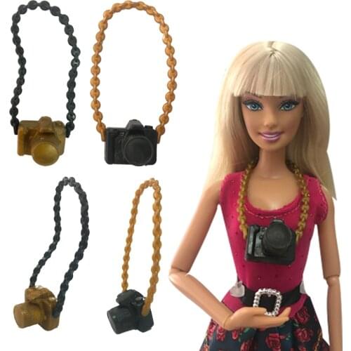 NK 3 Pcs/Set New Fashion Doll Accessories Plastic Camera For Barbie Doll DIY Camera For BJD Doll For Monster high Doll Toys