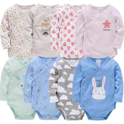 Newborn Baby Boy Girl Clothes Unisex Bodysuits Crtoon Jumpsuit 0-12M New Born Cotton Long Sleeve Baby Bodysuits Roupas de bebe