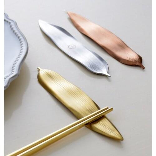 Chinese chopstick rest creative chopstick rest stainless steel household chopstick pillow metal chopstick rest