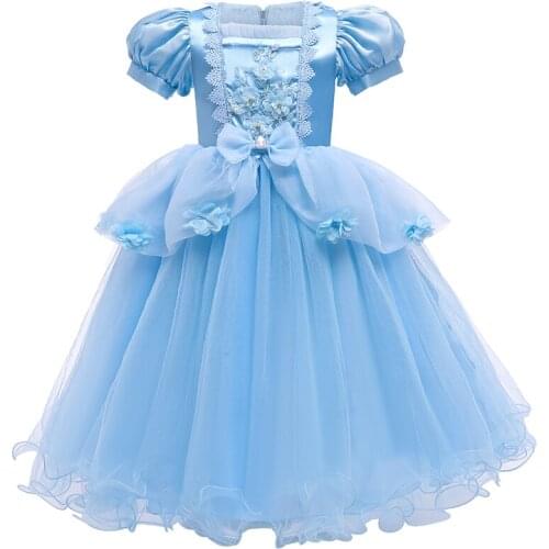 Princess Girl Dress Kids Summer Dresses For Girls Christmas Wedding Birthday Party Costume Children Gown Mesh Clothes