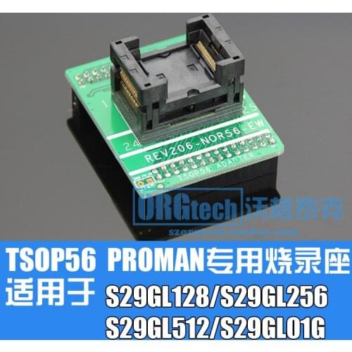 PROMANss Programmer Flash Special Adapter TSOP56 Burning Seat S29GL128/256/512/01G