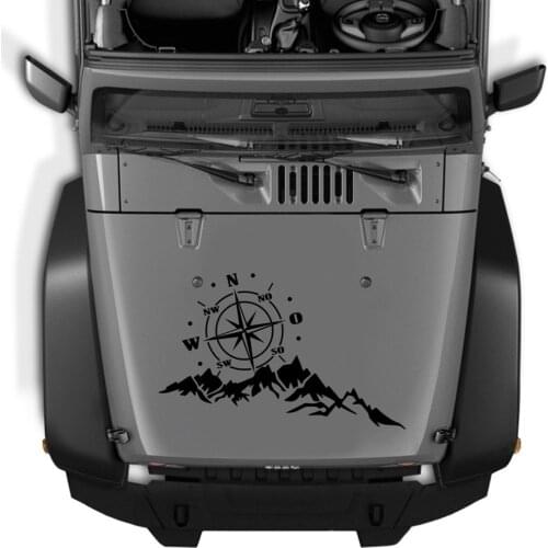 PVC Car Vehicle Sticker Engine Cover Decor Decals SUV Off-Road RV Car-Styling Easily Installation Personal Car Elements