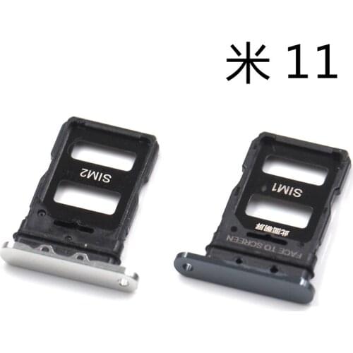 Slot Holder Dual For Xiaomi 11 Lite Xiaomi11 Pro SD SIM Card Tray Reader Socket