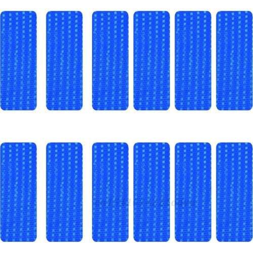12Pcs 3X8cm Reflective Warning Strip Tape Car Bumper Reflective Strips Secure Reflector Stickers Decals Car Styling