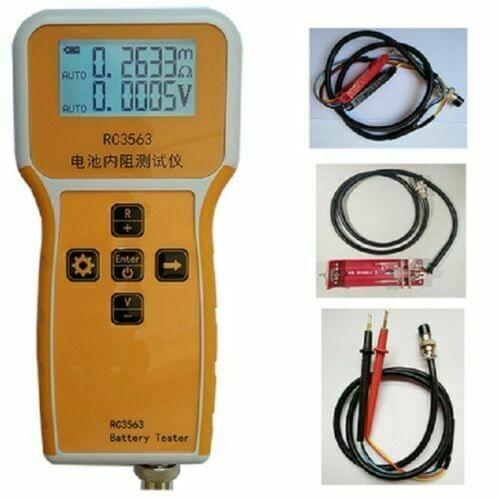 RC3563 LCD Battery Internal Resistance Tester Leadnickel chromium battery Tester + probe +clip + fixture