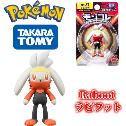 TOMY MS-31 Pokemon Figures Kawaii Raboot Toys High-Quality Exquisite Beautiful Appearance Anime Collection Gifts