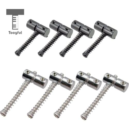 Tooyful 4x Electric Bass Fixing String Bridge Saddle Zinc Alloy for Replacement Parts