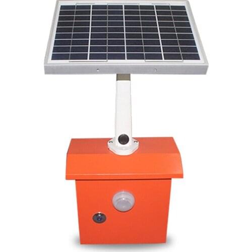 JRTYN001Outdoor Waterproof Solar Panel Powered microwave Sound-light Alarm for Forest Fire Safe Voice Prompt