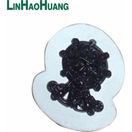 15pcs/lot white PU leather sew on label metal alloy logo black color for jeans/sportswear free shipping