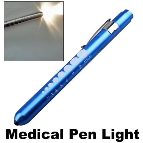 1PC Pen Type Aluminum Pocket Medical Penlight Torch Otoscope LED Flashlight Ophthalmoscope for Doctor Nurse Emergency First Aid