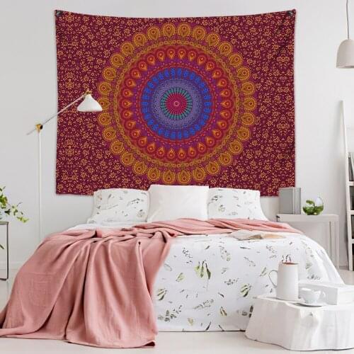 Bohemia 3D Print Modern Fashion Feather Mandala Tapestry Custom Hanging Tapestries Home Bedroom Living Room Wall Dorm Decor