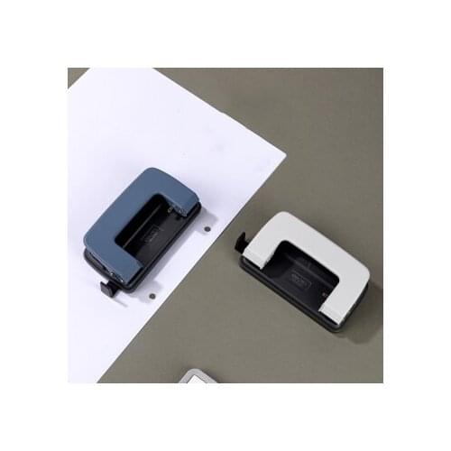 Deli 0101 / Punch / Manual Punch For Document Binding / Double Hole / Round Hole Punch /Stationery / Punch Loose Leaf Paper