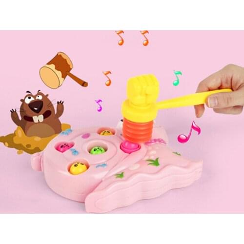 Toddler Baby Kids Child Whistle Training Handle Plastic Durable Built in Whistle Toddler Toys Hammer Noise Maker 15cm