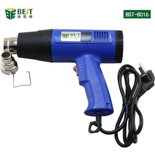 Hot air gun Heat gun BST-8016 Hot Air Gun Handheld LCD Display Electronic Heat Gun 220V 1600W For SMT SMD Rework Repair