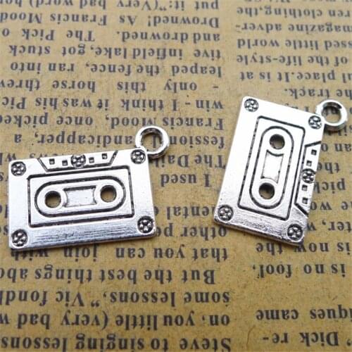 Cassette Tape Recorder Charm Music Pendants Jewelry Making Finding DIY Bracelet Necklace Earring Accessories Handmade Tools 5pcs