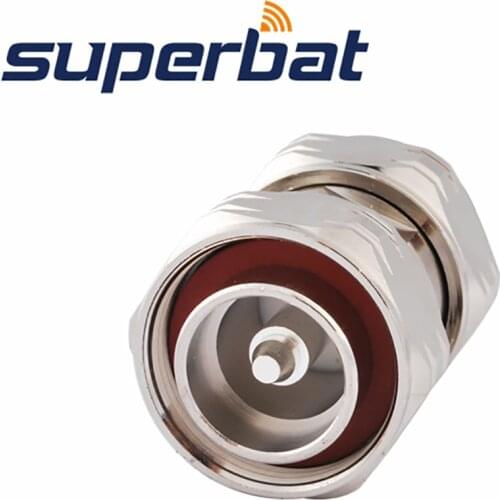 Superbat 7/16 Din Adapter Plug to Male Straight (hexagon) RF Coaxial Connector